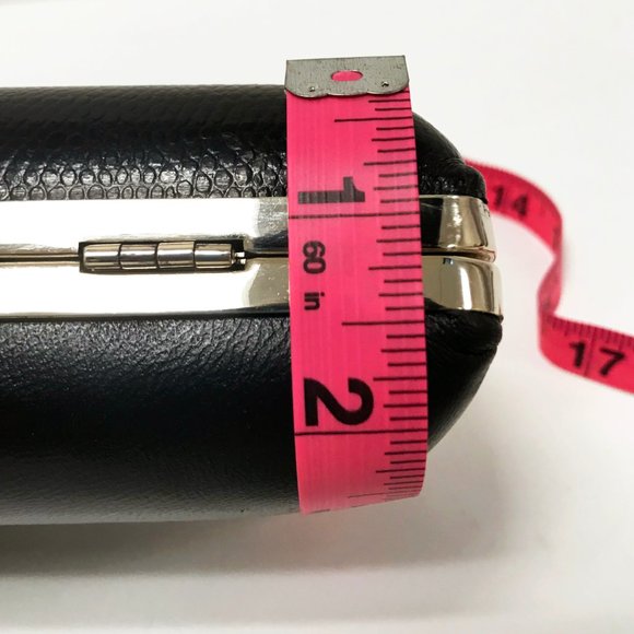 DVF Sutra Embossed Black Clutch - Picture 9 of 11